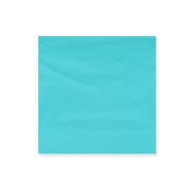 Serviette Papier à Cocktail 20x20cm Turquoise (6000 Utés)