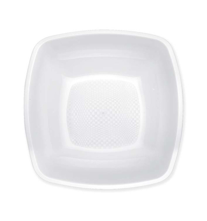 Assiette Plastique Réutilisable Creuse Blanc  PP 180mm (25 Utés)