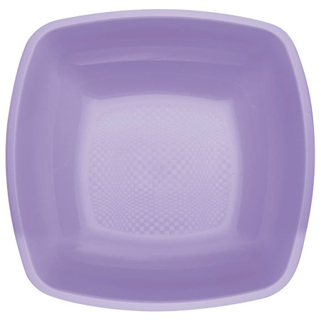 Assiette Dure Réutilisable Creuse Lilas PP 18cm (25 Utés)