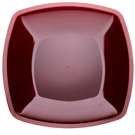 Assiette Dure Réutilisable Plate Bordeaux PS 30cm (144 Utés)