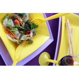 Assiette Plastique Réutilisable Plate Lilas PP 230mm (300 Utés)