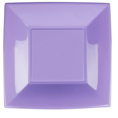 Assiette Plastique Réutilisable Plate Lilas PP 290mm (12 Utés)