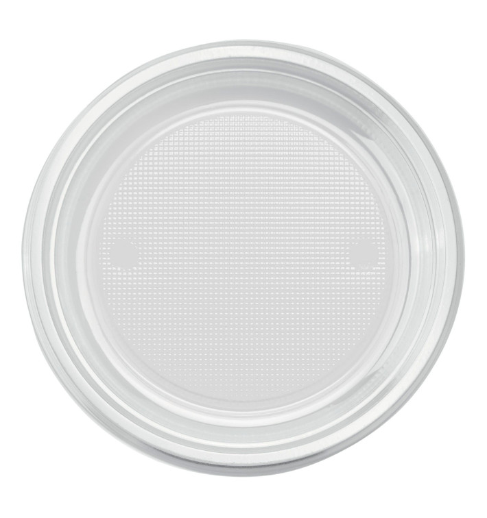 Assiette Plastique PS Plate Transparent Ø220mm (780 Unités)