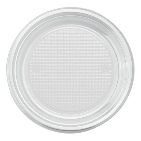 Assiette Plastique PS Plate Transparent Ø220mm (780 Unités)