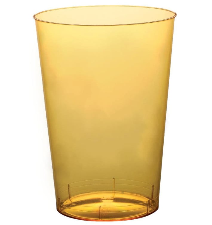 Verre Plastique Moon Jaune Transp. PS 230ml (1000 Unités)