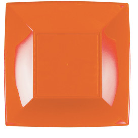 Assiette Plastique Réutilisable Plate Orange PP 290mm (12 Utés)