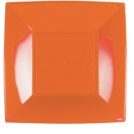 Assiette Plastique Réutilisable Plate Orange PP 290mm (144 Utés)