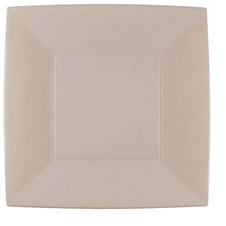 Assiette Dure Réutilisable Plate Beige PP 29cm (144 Utés)