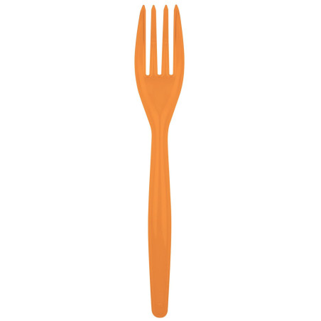 Fourchette Plastique Easy PS Orange 180mm (500 Unités)