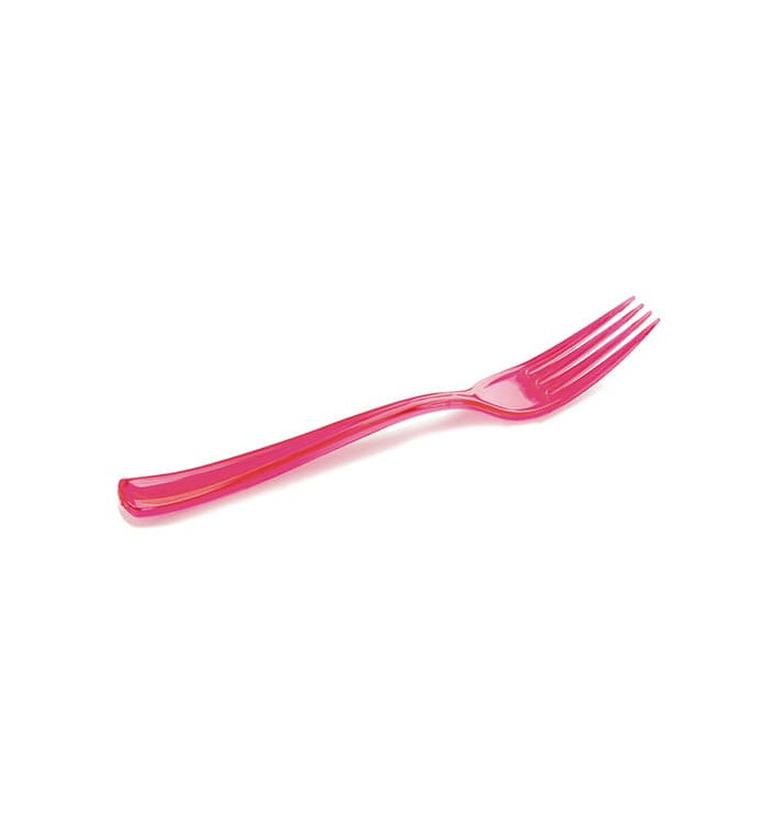 Fourchette Plastique Premium Framboise 190mm (180 Unités)