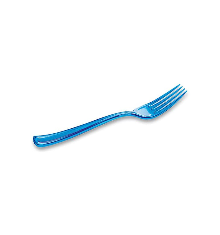 Fourchette Plastique Premium Turquoise 190mm (10 Unités)