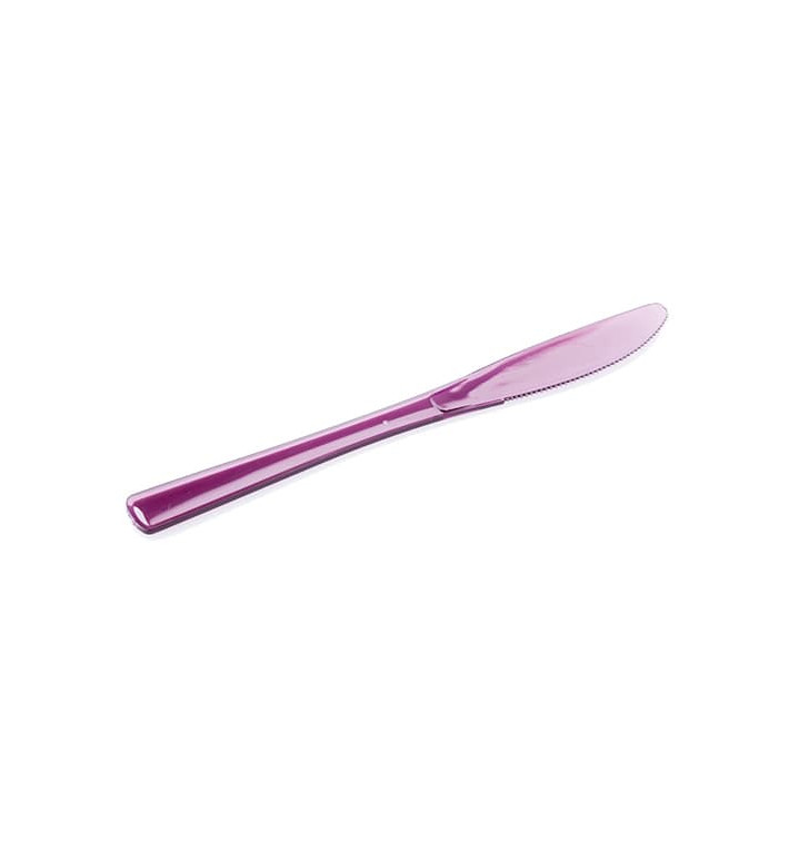 Couteau Plastique Premium Aubergine 200mm (250 Unités)