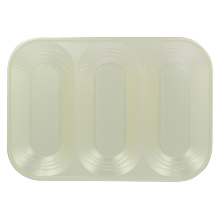 Plateau Plastique PP "X-Table" 3C Perle 330x230mm (2 Utés)