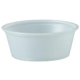 Pot à Sauce Plastique PS Trans. 44ml Ø6,6cm (2500 Utés)