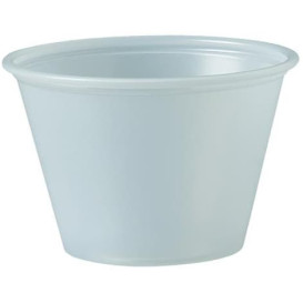 Pot à Sauce Plastique PS Trans. 75ml Ø6,6cm (2500 Utés)