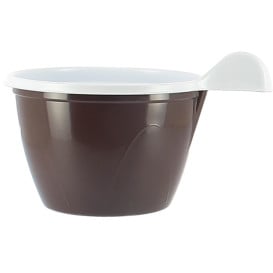 Tasse Plastique PS Chocolat 100 ml (480 Unités)