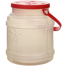 Bouteille Transp. Couvercle et Anse 500 ml (100 Utés)