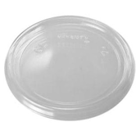 Couvercle Plat Plastique Transparent Ø7,4cm (100 Utés)