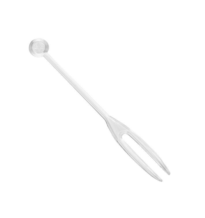 Pique en Plastique Snack Stick Transparent 90mm (1650 Utés)