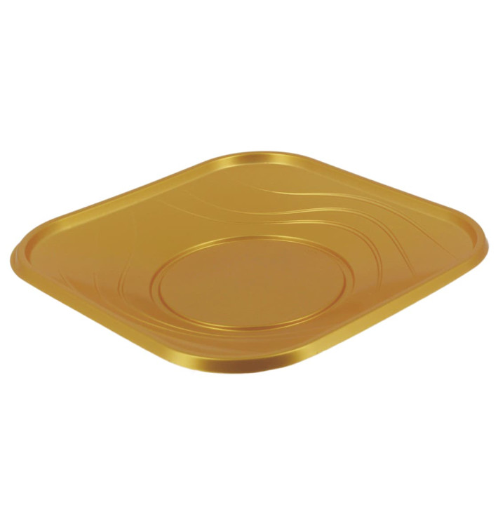 Assiette Plastique PP "X-Table" Or 230mm (120 Utés)