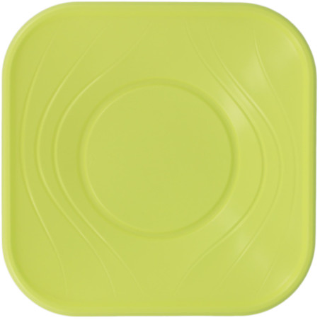 Bol Plastique PP Carré "X-Table" Vert 18x18cm (8 Utés)