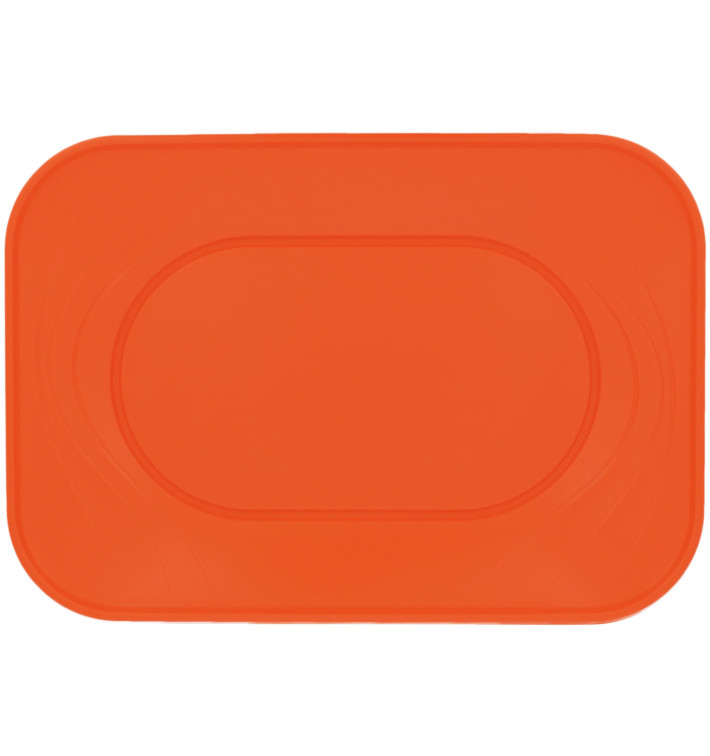 Plateau Plastique PP "X-Table" Orange 330x230mm (60 Utés)