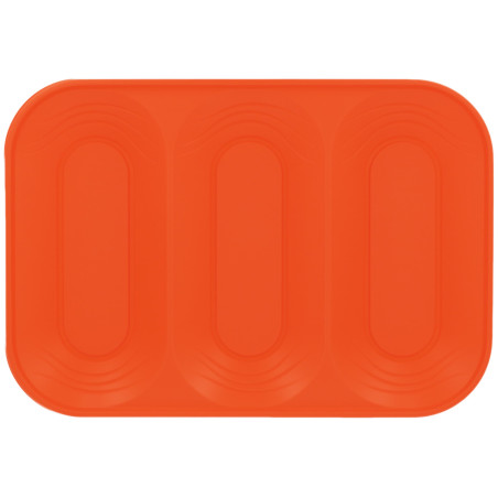 Plateau Plastique PP "X-Table" 3C Orange 330x230mm (2 Utés)