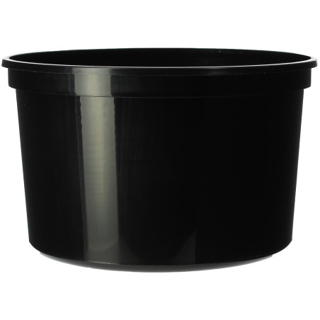 Pot en Plastique PP Noir 500ml Ø11,5cm (500 Unités)