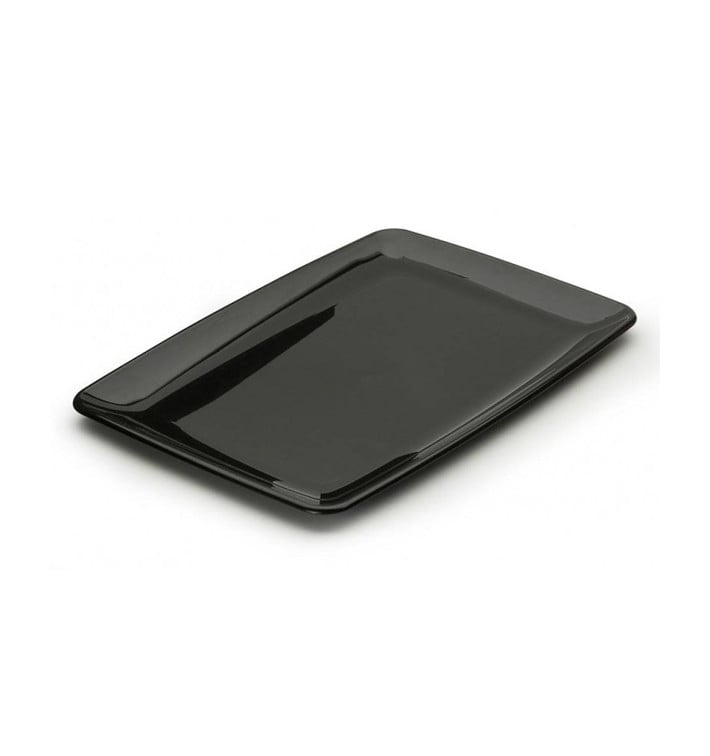 Plateau Rectangulaire dur Noir 20x28 cm (100 Utés)