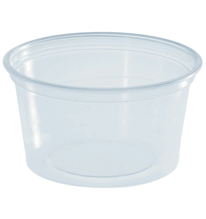 Pot à Sauce Plastique PS Trans. 80ml Ø7cm (3000 Utés)