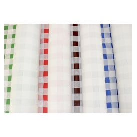 Nappe en papier en Rouleau Carré bleu 1x100m 40g (6 Unités)