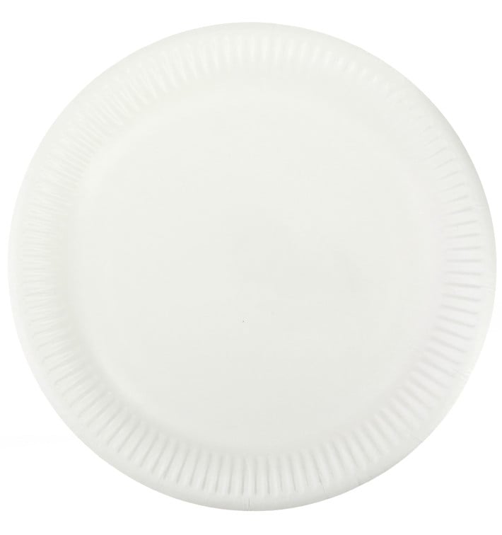 Assiette en Papier Blanc Ø23cm (50 Unités)