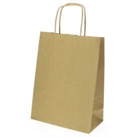 Sac en papier Hawanna avec Anses KRAFT 100g 18x8x24cm (50 Utés)