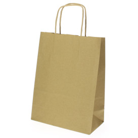 Sac en papier Hawanna avec Anses KRAFT 100g 18+8x24cm (400 Utés)