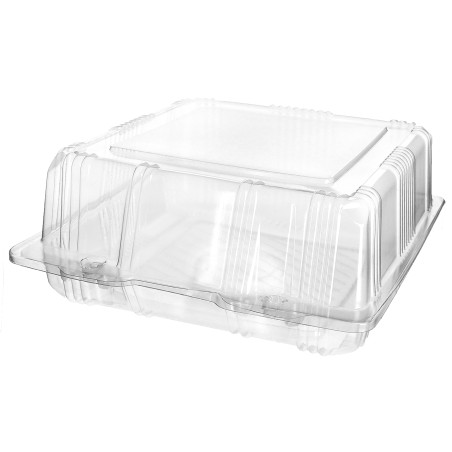 Boîte à charnière Pour Pâtisserie PET 18x18x8cm (220 Utés)