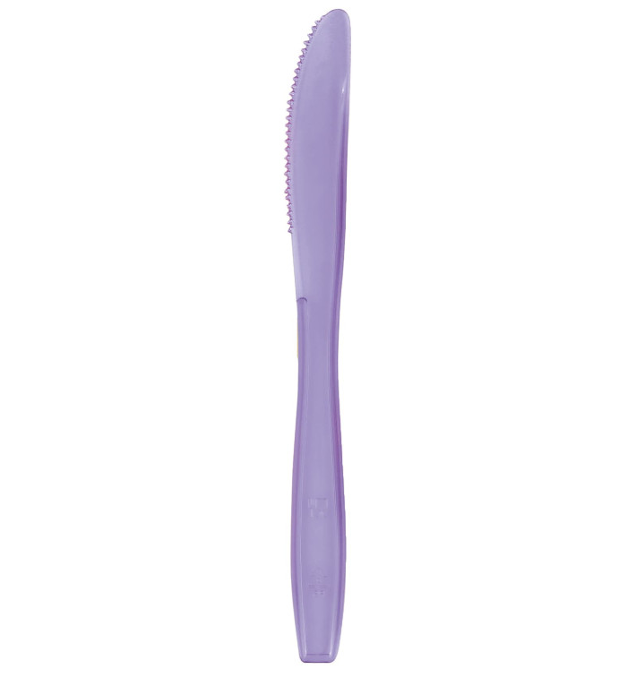 Couteau Plastique PS Premium Lilas 190mm (50 Utés)