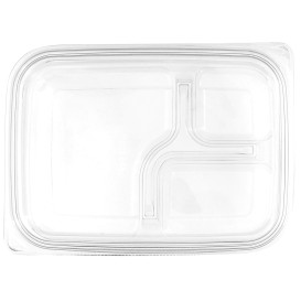 Couvercle Plat pour Récipient PET 22x16cm (75 Utés)