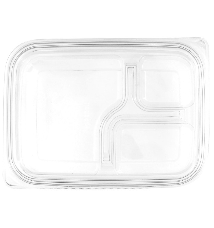 Couvercle Plat pour Récipient PET 22x16cm (75 Utés)