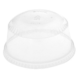 Couvercle Dôme Fermé PET Cristal Ø9,2cm (50 Unités)