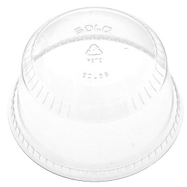 Couvercle Dôme Fermé PET Cristal Ø9,8cm (50 Unités)