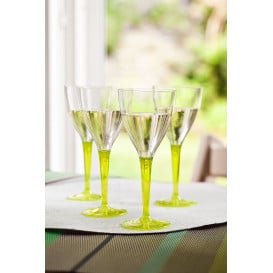 Verre à Vin Plastique Vert 130ml (60 Utés)