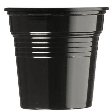 Gobelet Plastique PS Noir 80ml Ø5,7cm (1500 Utés)