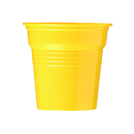 Gobelet Plastique PS Jaune 80ml Ø5,7cm (1500 Utés)