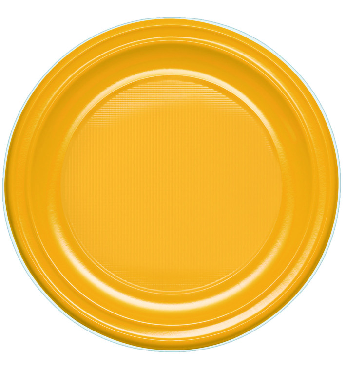 Assiette Plastique PS Plate Mangue 220mm (780 Unités)