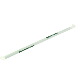 Paille Flexible Emballée PLA Vert Ø6mm 24cm (400 Utés)