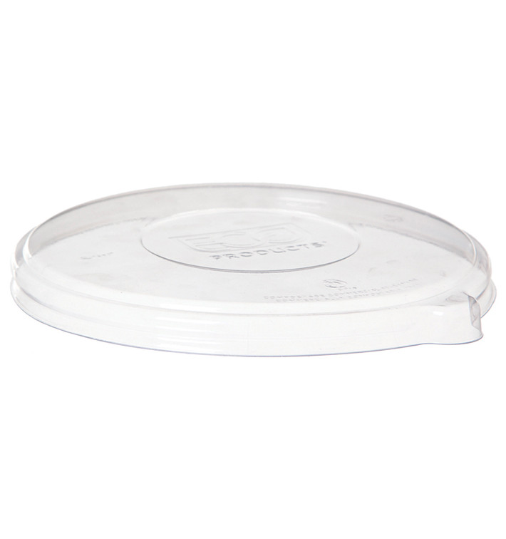 Couvercle Compostable PLA Transparent Bol 710 et 940ml (50 Utés)