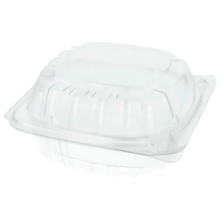 Boîte Couvercle Charnière OPS "Clear Seal" Pour Sandwich120ml (125 Utés)