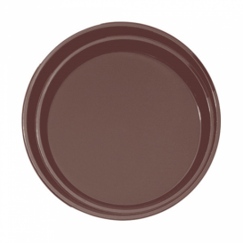 Plateau PP Rond Antidérapant Marron Ø40,0cm (1 Uté)