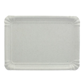 Plat rectangulaire en Carton Blanc 20x27 cm (800 Unités)