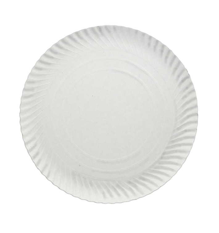 Assiette en Carton Ronde 140 mm 450g/m2 (1.200 Unités)